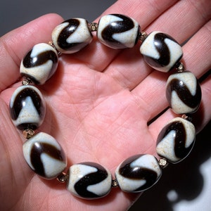 Dzi Bead Daluo Amulet Bracelet 18.5mm x 14.5mm
