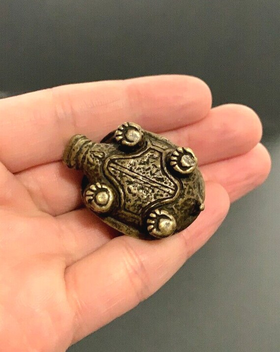 Solid Brass Turtle Table Decor Collectibles - Cop… - image 3