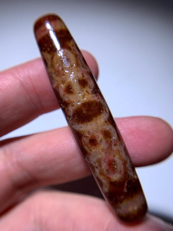 Dzi Bead "Special Totem" Amulet Pendant 58.4mm x 12.8mm View 3