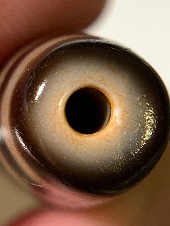 Dzi Bead " 6 Eyes " Amulet Pendant 56.8mm x 12.5mm - image 10