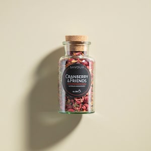 Früchteteemischung Cranberry & Friends ︱Früchtetee im Korkenglas ideal als Geschenk ︱Muttertag, Geburtstag, Hochzeit, Valentienstag