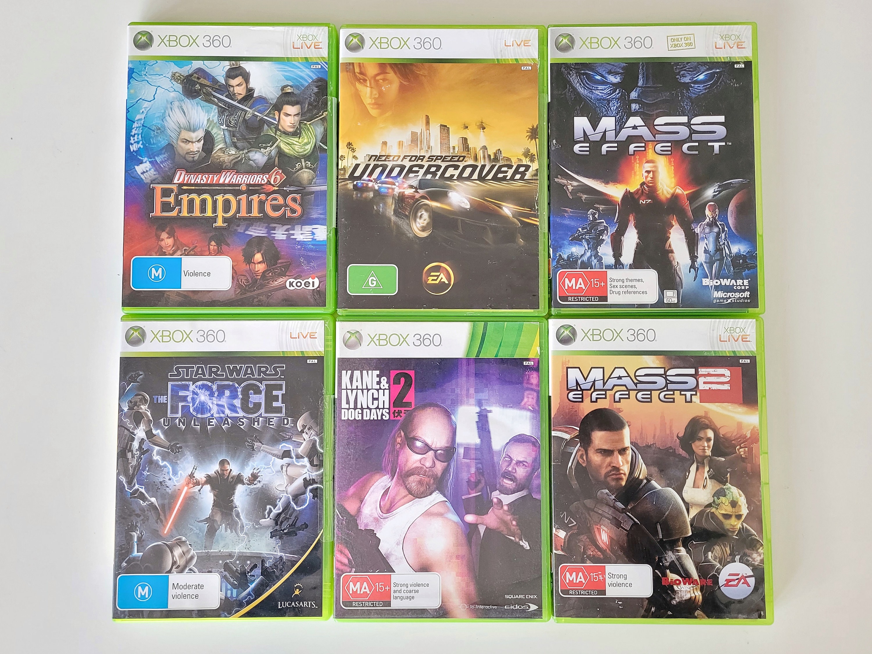 Lot of 6 Xbox 360 Games