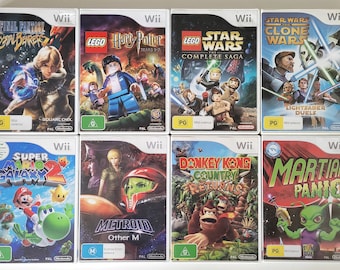Nintendo Wii Games Genuine PAL Region (for Europe and Oceania) Complete with Manuals