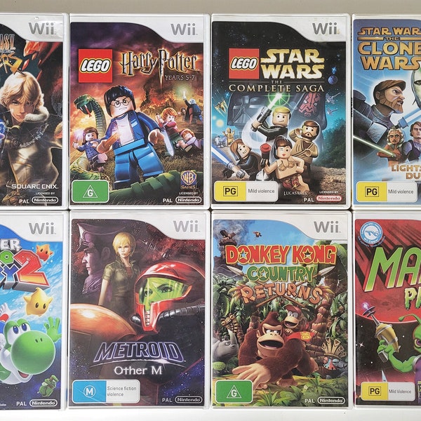 Nintendo Wii-Spiele Genuine PAL Region (für Europa und Ozeanien) Komplett mit Handbüchern