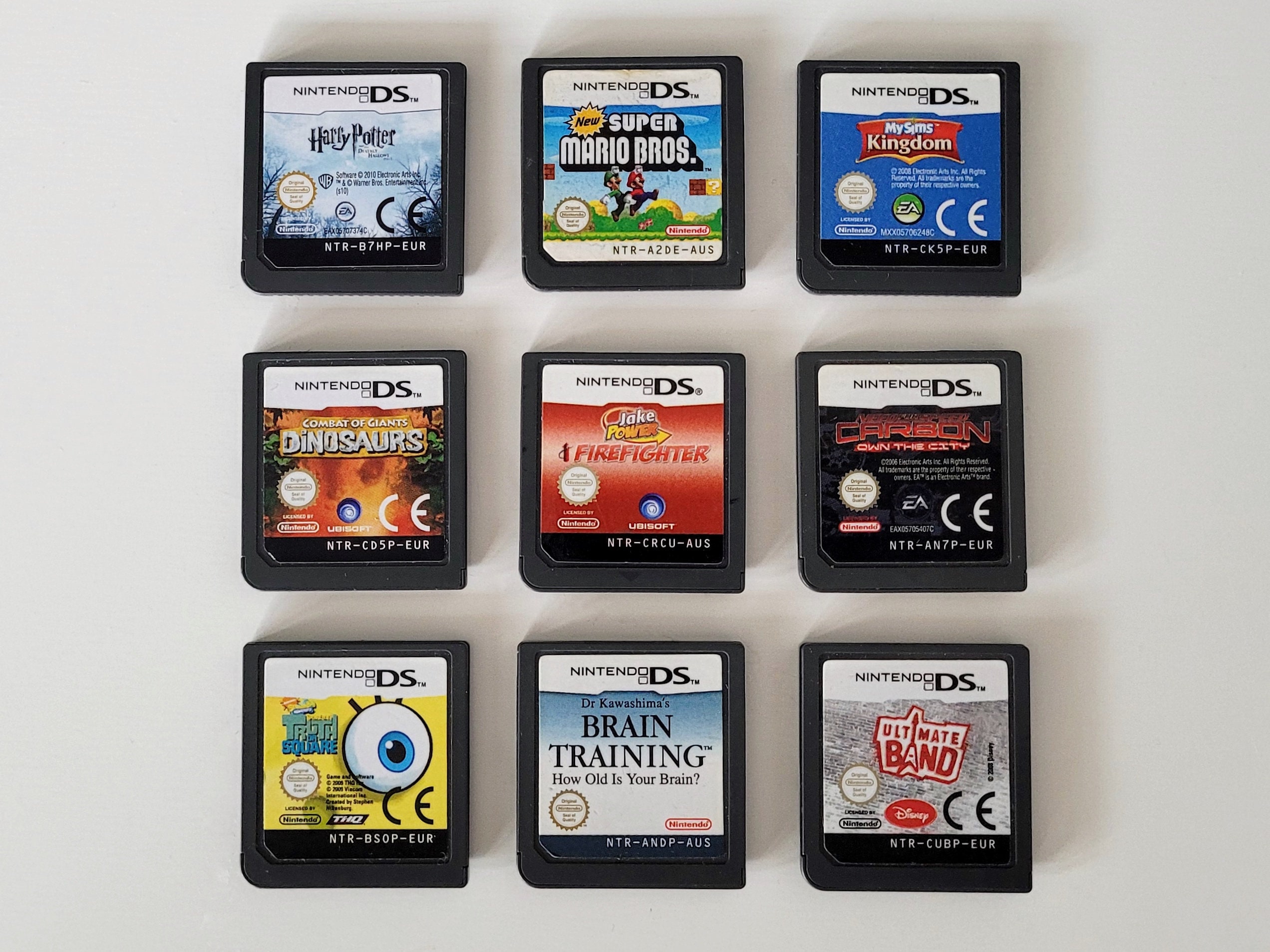 Genuine Nintendo Ds Dsi Lite 3ds Game Cards Region Free Etsy