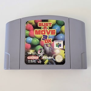 Genuine N64 Game Cartridge - Bust A Move 3 DX PAL Region (for Europe and Oceania)