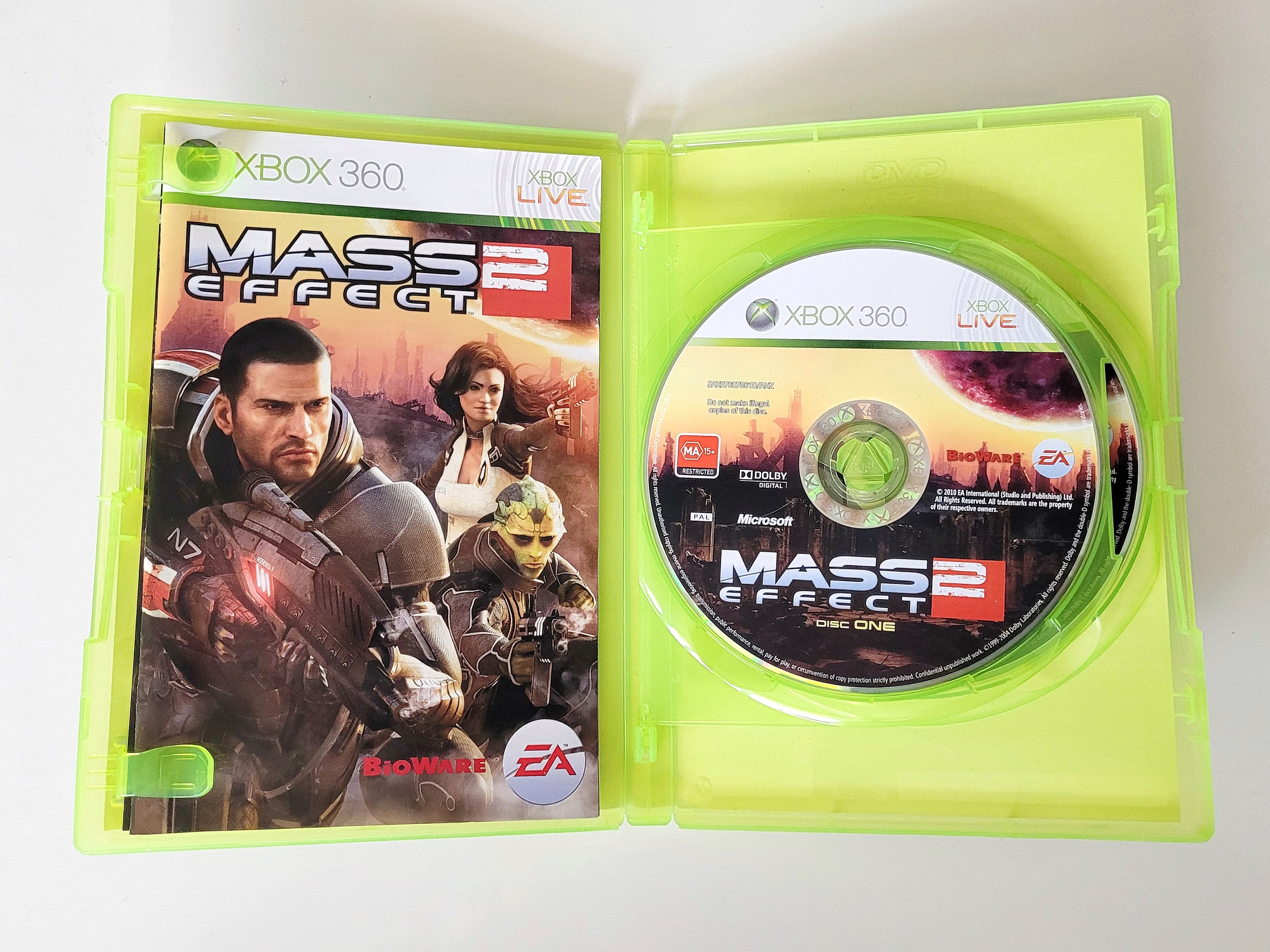 Mass Effect Microsoft Xbox 360 Game Studios Bioware Dolby Digital