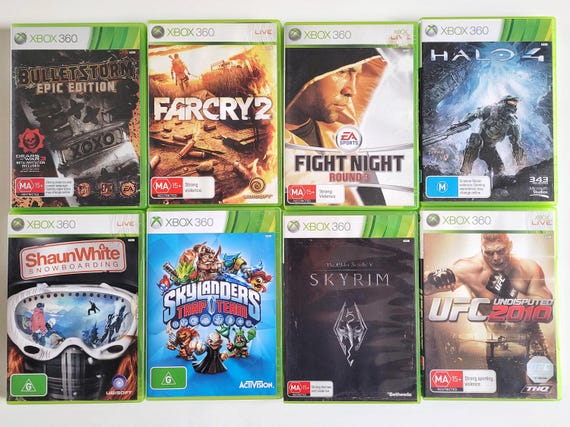 Microsoft XBOX 360 Games PAL Region (for Europe and Oceania) Some