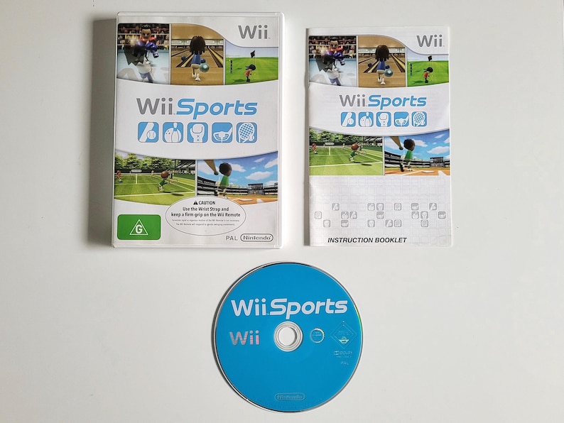 Genuine Nintendo Wii Games PAL Region (for Europe and Oceania) Complete with Manuals Wii Sports