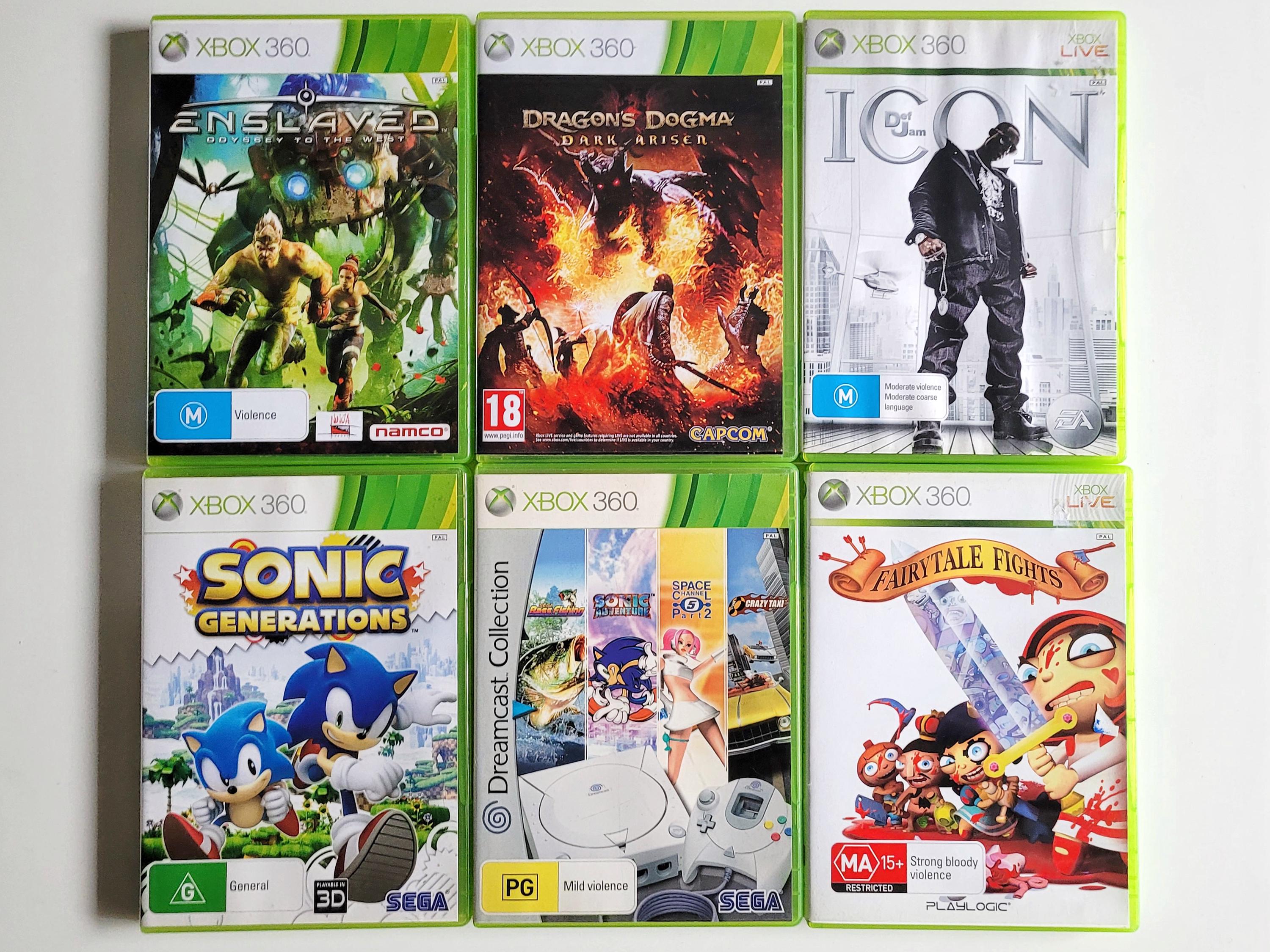 Microsoft XBOX 360 Games PAL Region (for Europe and Oceania) Some