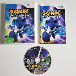 Genuine Nintendo Wii Games PAL Region (for Europe and Oceania) Complete with Manuals Sonic Unleashed