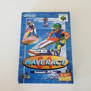 Genuine N64 Game Complete with Manual in Box Wave Race 64 Japanese Version (NTSC-J)