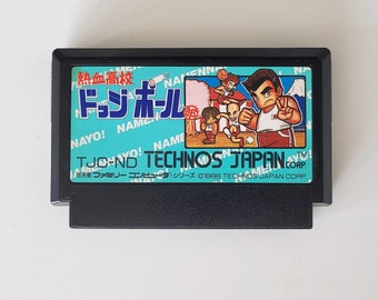 Nekketsu Koukou Dodgeball Bu Kunio Kun NES Genuine Famicom Cartridge Japan