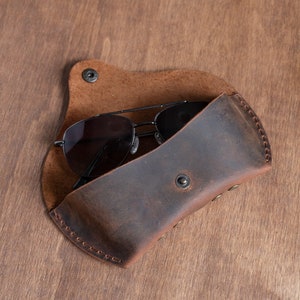 Leather Glasses Case, Leather Glasses Box, Case for Glasses, Gift Glasses Case, Sunglasses Case, Reading Glasses Case, Glasses Case Hard