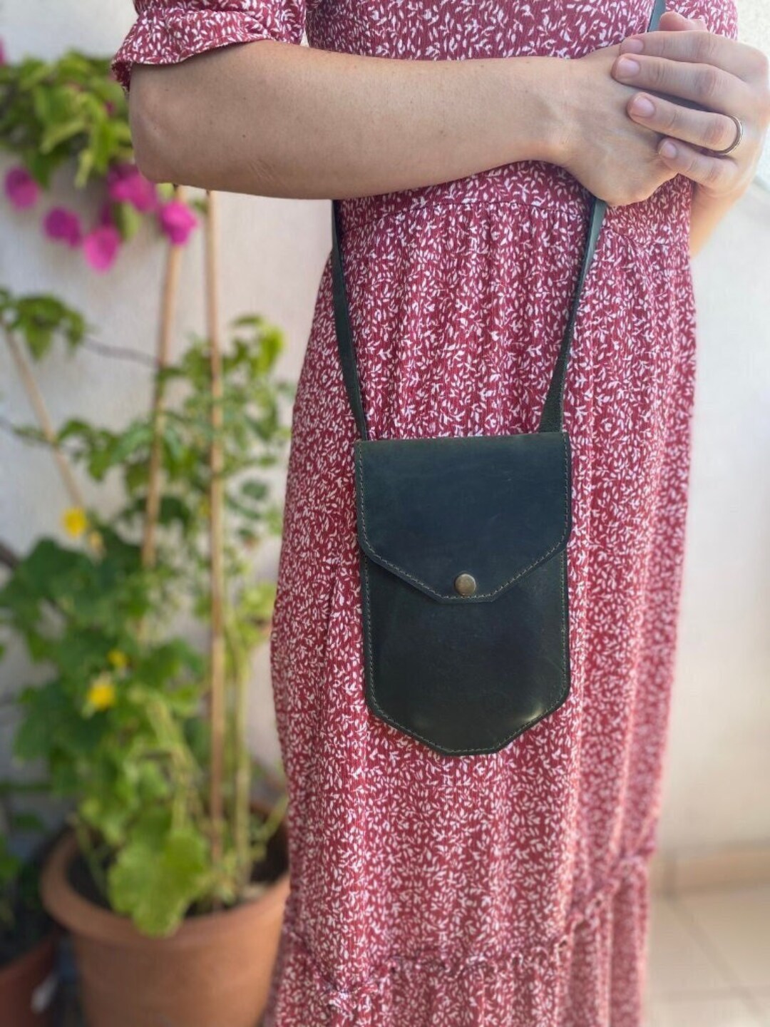 Leather Crossbody Phone Purse Custom Mobile Phone Purse Mini Etsy