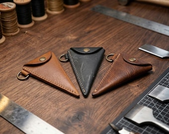 Leather Scissor Sheath: Handmade Tool Case - Custom Size and Personalized
