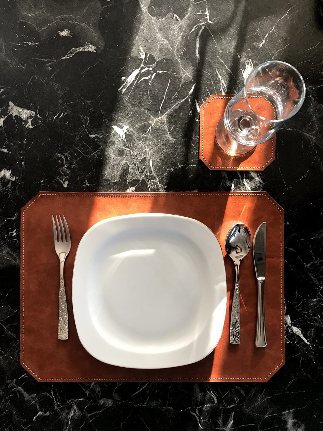 Leather Placemats for Home Decor Handmade Place Mats for Etsy