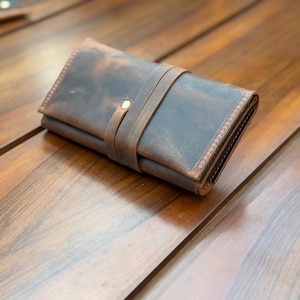 Leather One Pipe Pouch, Pipe Roll Set, Pipe Tobacco Case