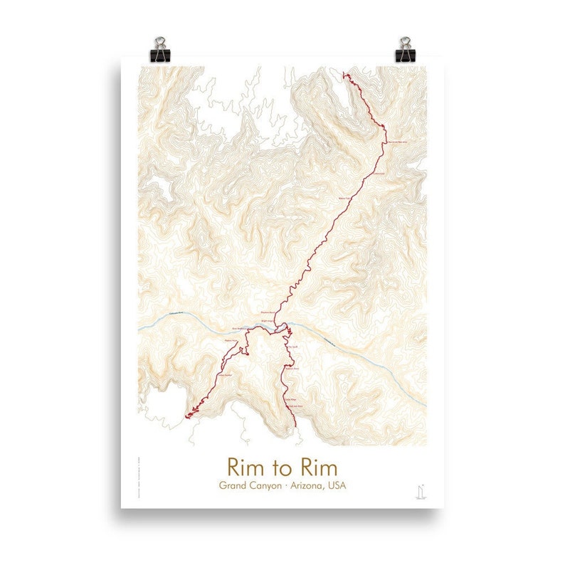 Grand Canyon Rim to Rim Trail Map - Il 794xN.3710510280 7esh 