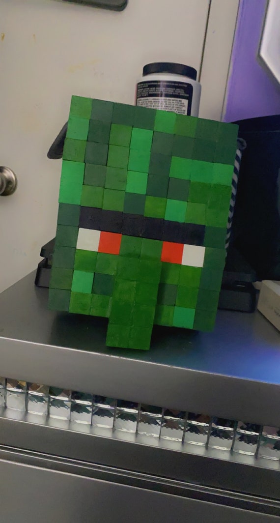 Zombie Minecraft Head