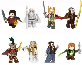 Herr der Ringe LEGO kompatibel DE 8 Minifiguren Orks Uruk Hai 