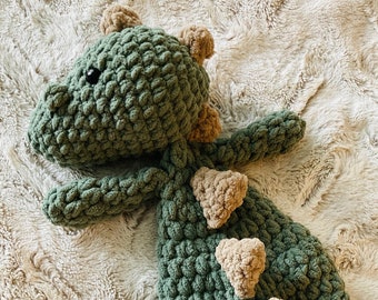 Crochet Dinosaur Lovey Snuggler