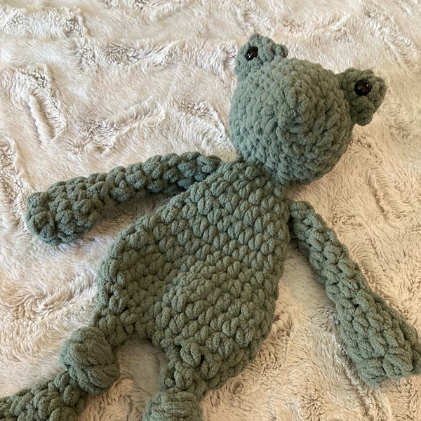 Crochet Frog Lovey Snuggler