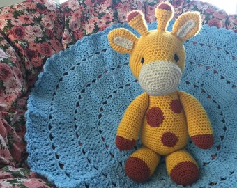 Crocheted 22" Giraffe Stuffed Animal