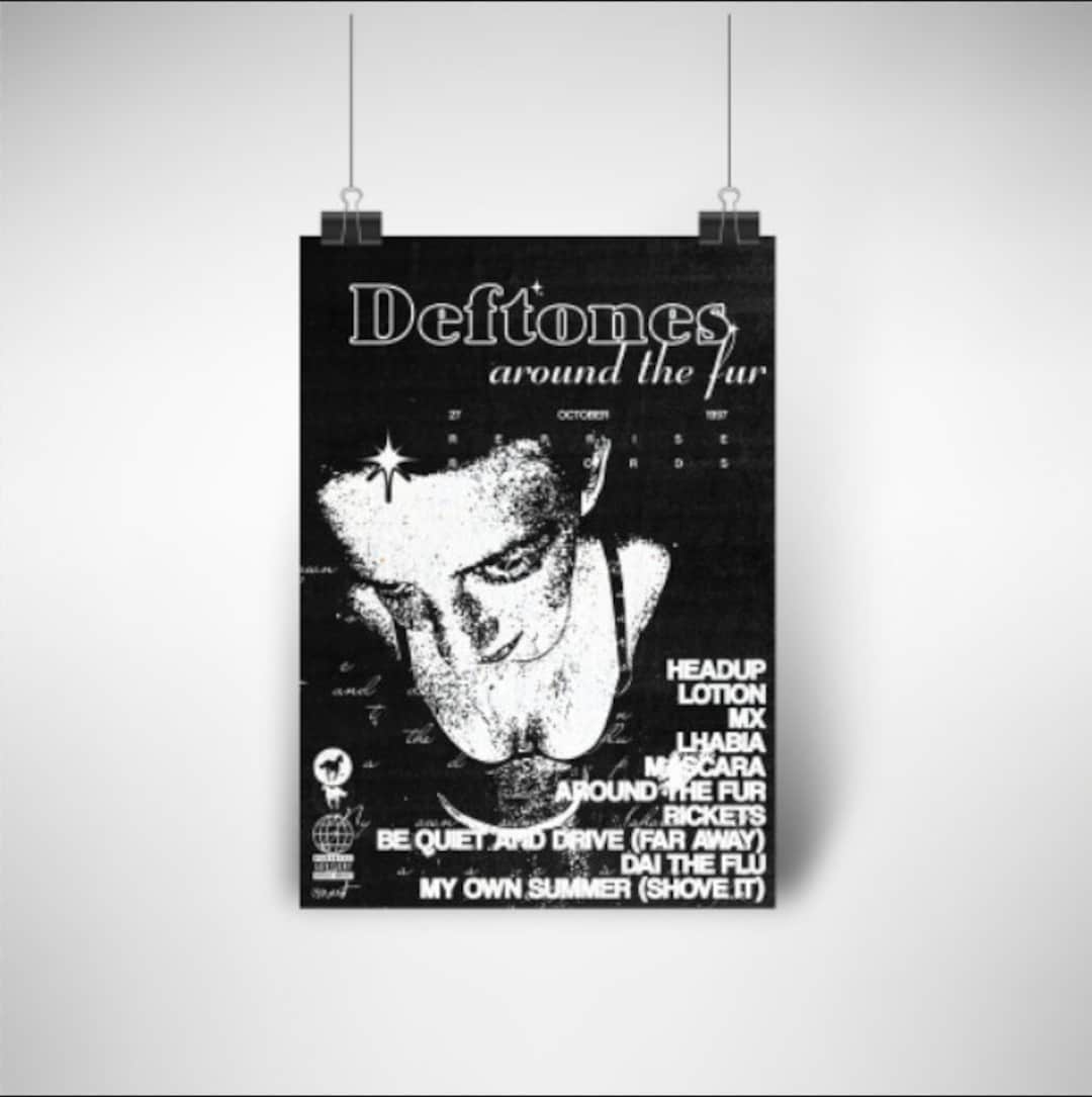 Deftones Around the Fur Album Poster Print Etsy