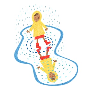 Rainy Day Fun! (Giclée Fine Art Print)