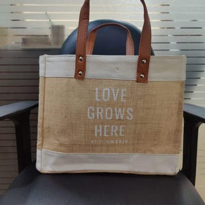 Gepersonaliseerde tas Duurzame jute jutetassen voor een groene wereld Perfect cadeau voor bruiloft en feesten, jute draagtassen met initialen