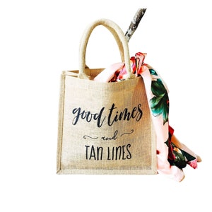 Eco Friendly Custom Made Beach Bag Personalized Burlap Bags Gift Tote Bags Bridesmaid Beach Bag Christmas Bag | Birthday Party Gift Bag