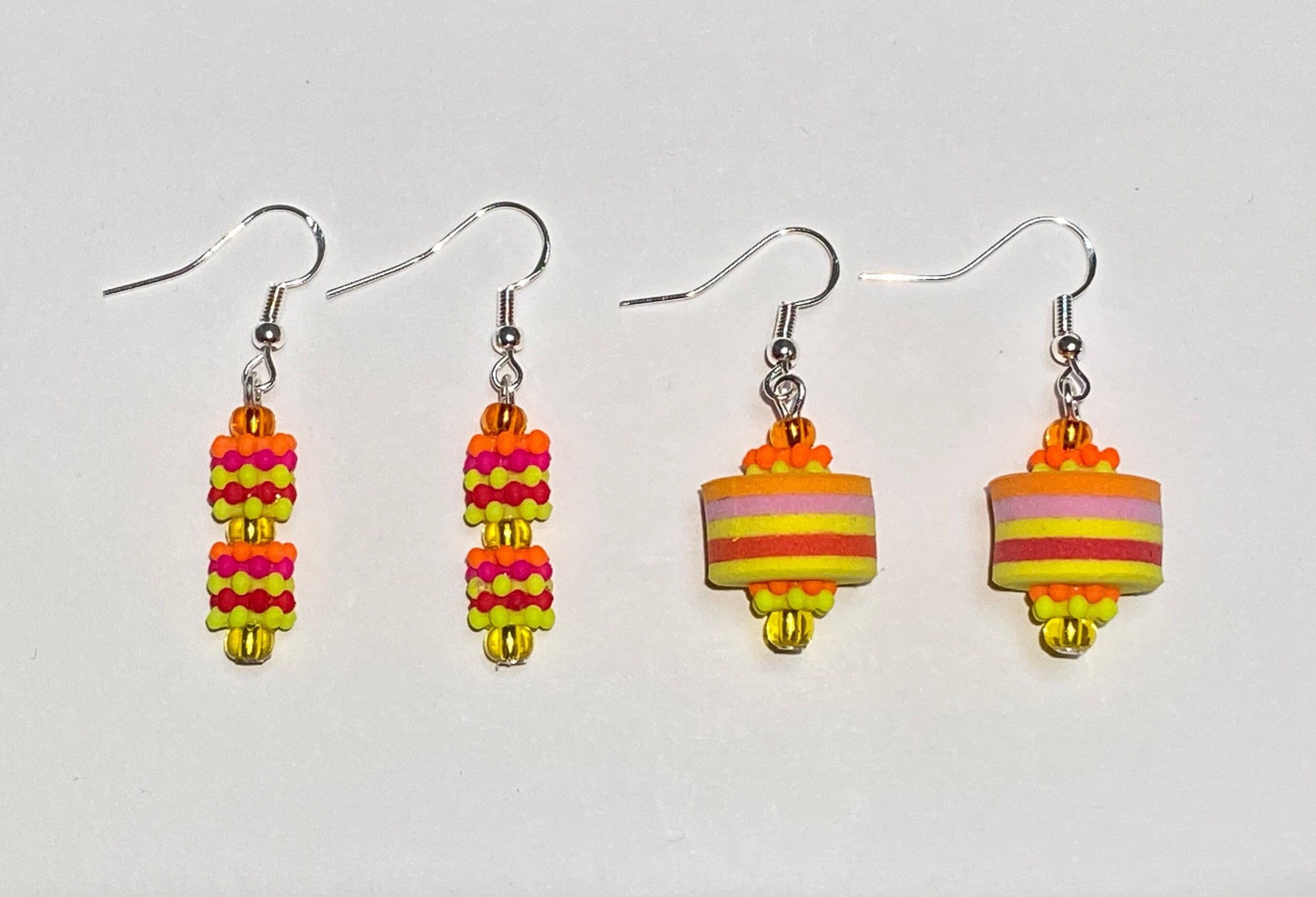 Miniblings Badelatschen Ohrringe - Handmade Ohrhänger Aus Polymer Clay