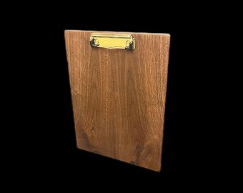 Handcrafted Walnut Clipboard with Elegant Brass Hardware Stylish and Functional Office Essential/graduation gift/new job gift/back to school