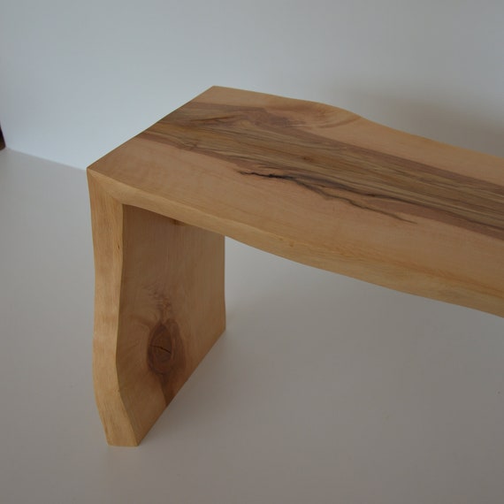 Wood waterfall bench best sale