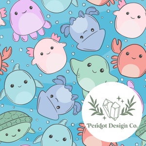 Unterwasser Squishies nahtlose Datei für persönlichen und kommerziellen Gebrauch (Datei #1042)
