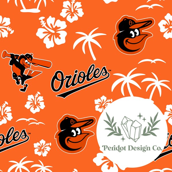 Baltimore Orioles OG Hawaiian Seamless File for Personal and Commercial Use (File #1141)