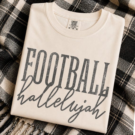 Distressed Retro Football PNG Bundle | Football Hallelujah | Football Mom Design | Friday Night Lights | Trendy Football Season | Sports Mom