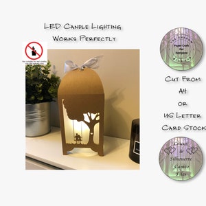 Wycinany z papieru cień pudełko 3D Lightbox SVG PNG Para na huśtawce Papierowa latarnia Cricut Sylwetka Ręcznie wycinana Laserowo warstwowa Karta Wycinana Pliki