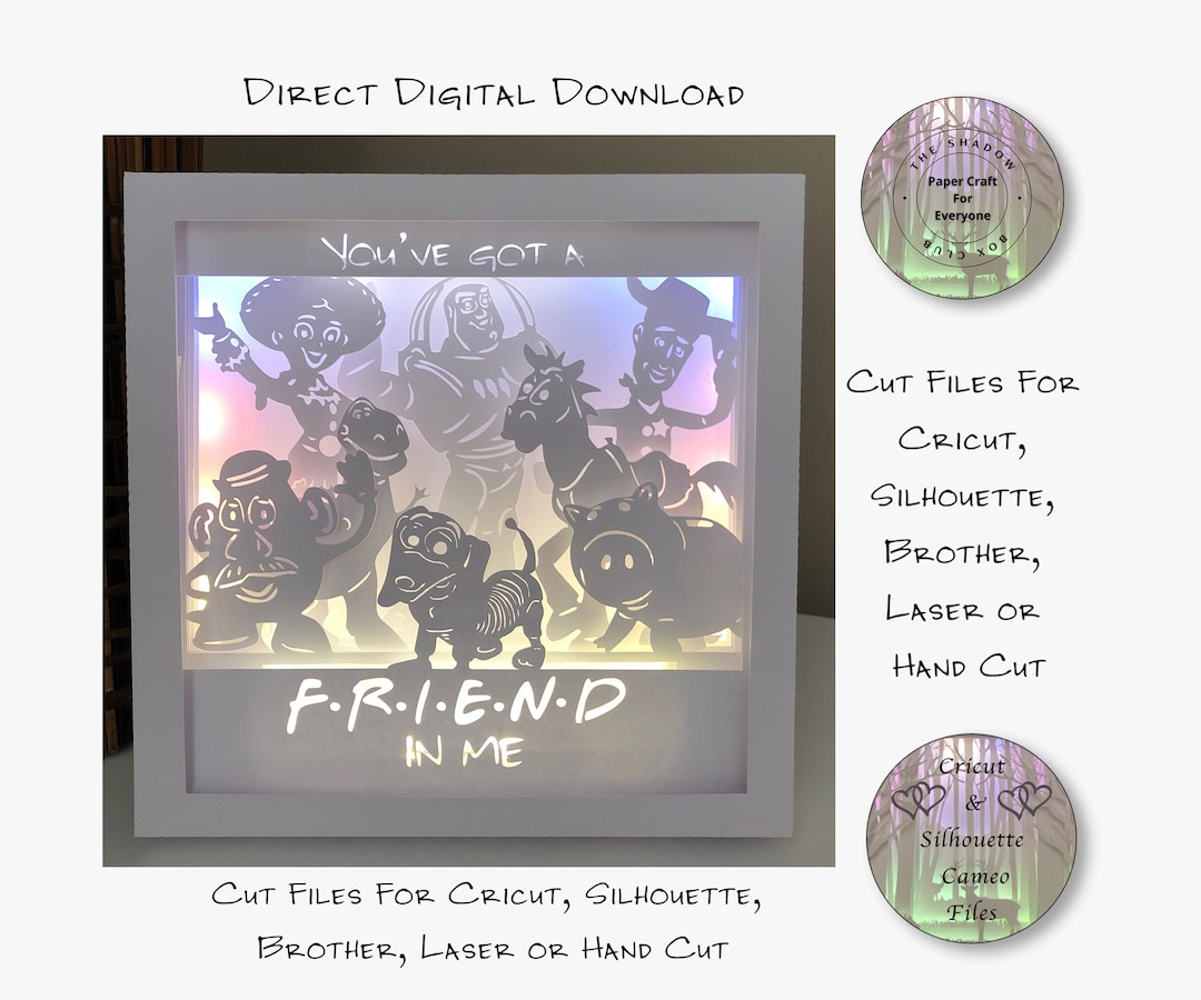 Paper Cut Shadow Box SVG: Toy Story Theme (digital Download) - Etsy