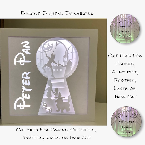 Pirate Shadow Box SVG, Layered Card Stock Cut Files For Cricut, Silhouette Cameo, Brother or Hand Cutting