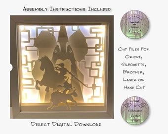 Gamer Paper Cut Shadow Box, 3D Lightbox SVG (Digital Download)