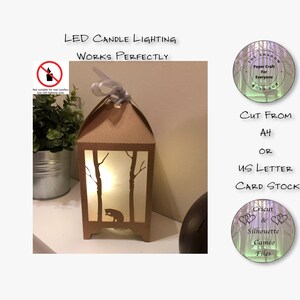 Papier découpé Shadow Box 3D Lightbox SVG PNG chat lanterne Silhouette Cricut découpé au laser en couches cartes coupe fichiers
