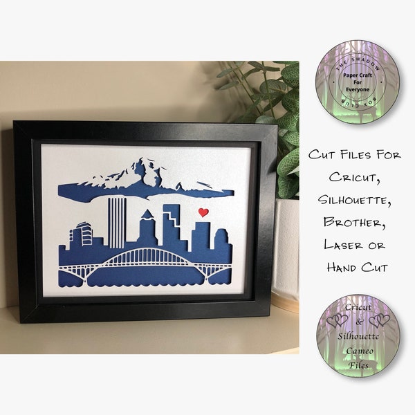 Portland City Silhouette Shadow Box SVG, Layered Card Stock Cut Files For Cricut, Silhouette Cameo, Brother or Hand Cutting Portland City Silhouette Shadow Box SVG, Layered Card Stock Cut Files For Cricut, Silhouette Cameo, Brother or Hand Cutting