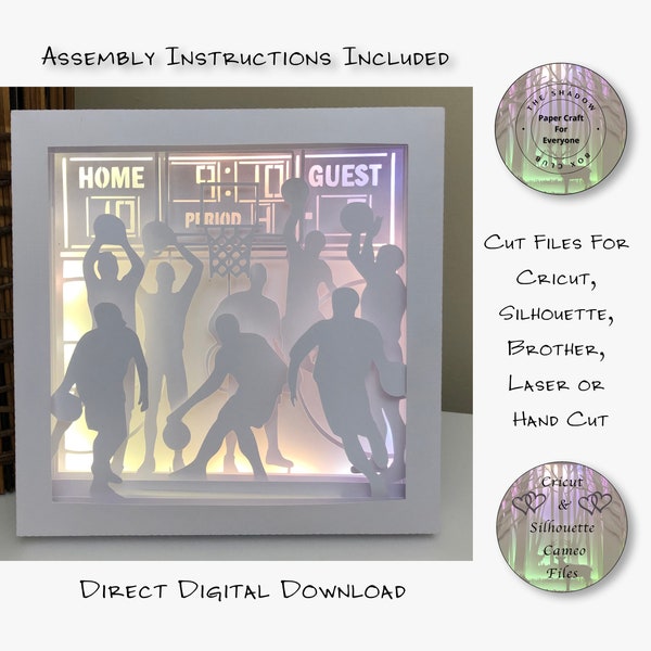 Basketball 3D Shadow Box SVG Layered Card Stock Cut Files For Cricut, Silhouette Cameo, Brother, Hand Cutting Basketball 3D Shadow Box SVG Layered Card Stock Cut Files For Cricut, Silhouette Cameo, Brother, Hand Cutting
