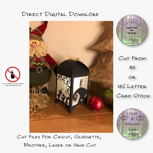 Paper Cut Shadow Box 3D Lightbox SVG PNG Christmas Paper Lantern Cricut Silhouette Hand Cut Laser Layered Card Cut Files