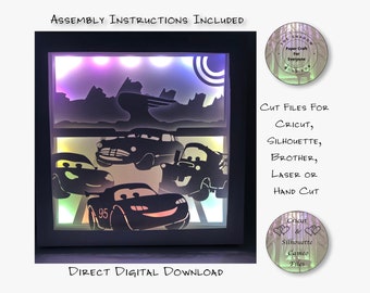 Car Shadow Box SVG, 3D Layered Paper Cut Files (Digital Download)