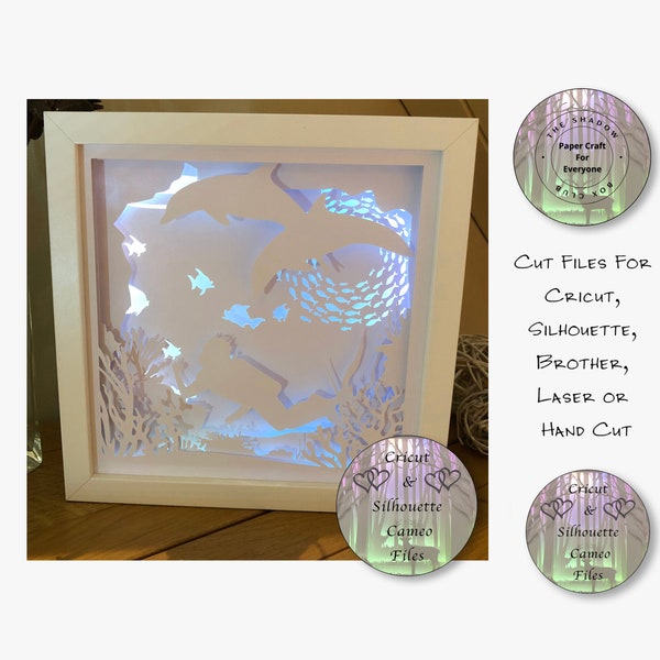Seascape Diving Shadow Box SVG, Layered Card Stock Cut Files For Cricut, Silhouette Cameo, Brother or Hand Cutting Seascape Diving Shadow Box SVG, Layered Card Stock Cut Files For Cricut, Silhouette Cameo, Brother or Hand Cutting