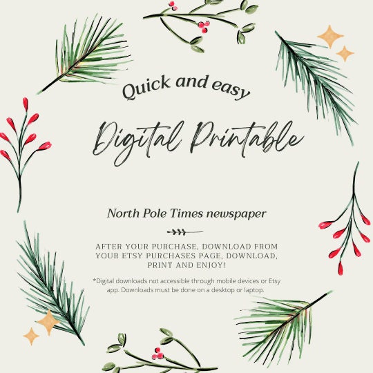 Mini Elf Printable Newspapers Direct From the North Pole! - the North ...