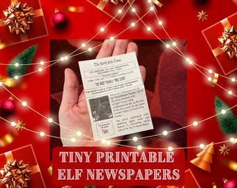 Mini Elf Printable Newspapers Direct from The North Pole! - The North Pole Times - easy holiday magic! | Christmas printable | Elf kit